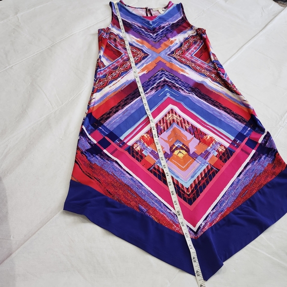 Prelude Size Large Multicolor Sleeveless Geometric Dress - Picture 5 of 7